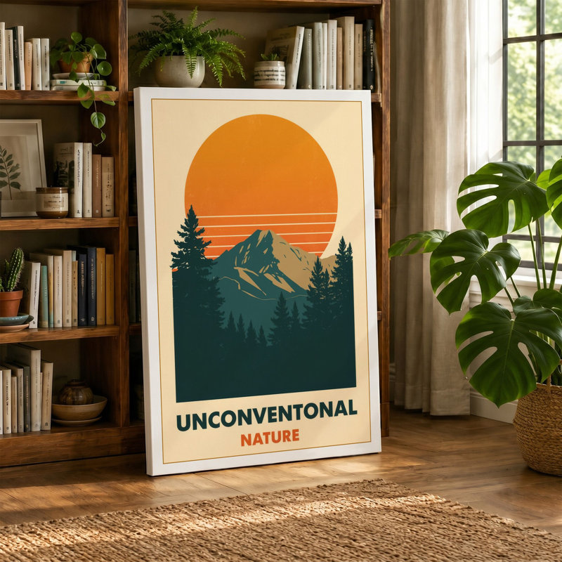 Unconventional Nature Vintage - Wrapped Canvas, 36x24 - 91.4 x 61.0 cm, Black Border