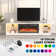Jutin TV Stand for TVs up to 80" with Electric Fireplace Included