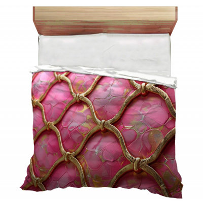 Chainlink Texture Visual Geometric Comforter