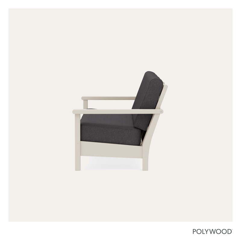 Harbour Deep Seating Sofa, Sand, Ash Charcoal