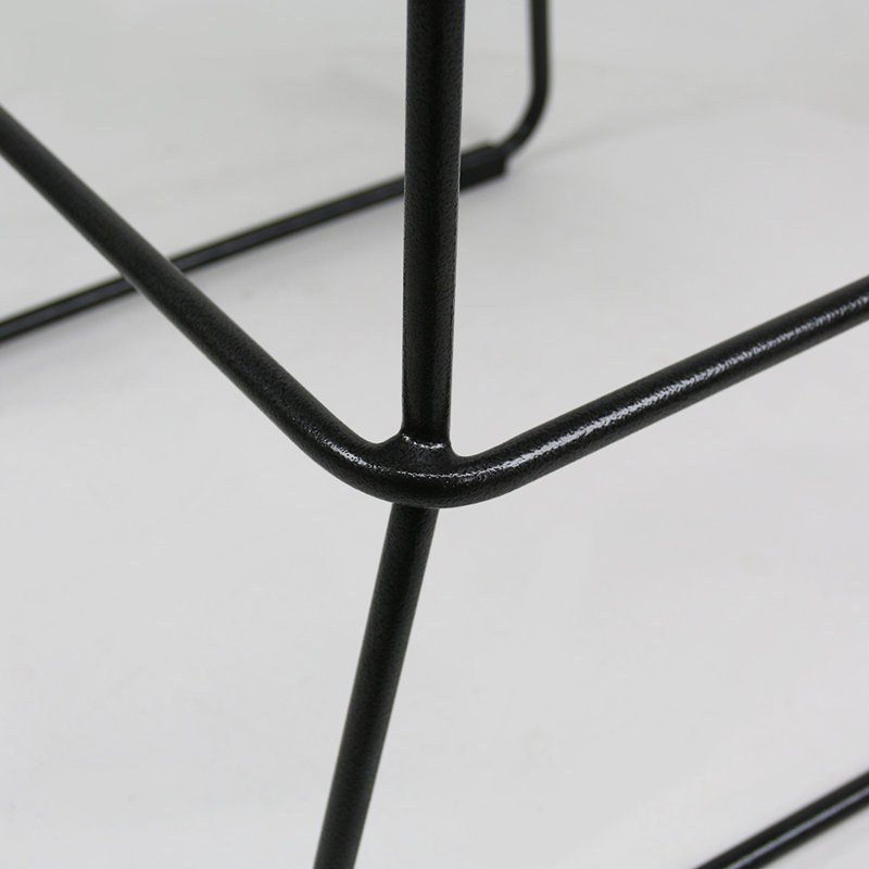 Knot Bar Stool, Charcoal Grey Frame/Charcoal Seat