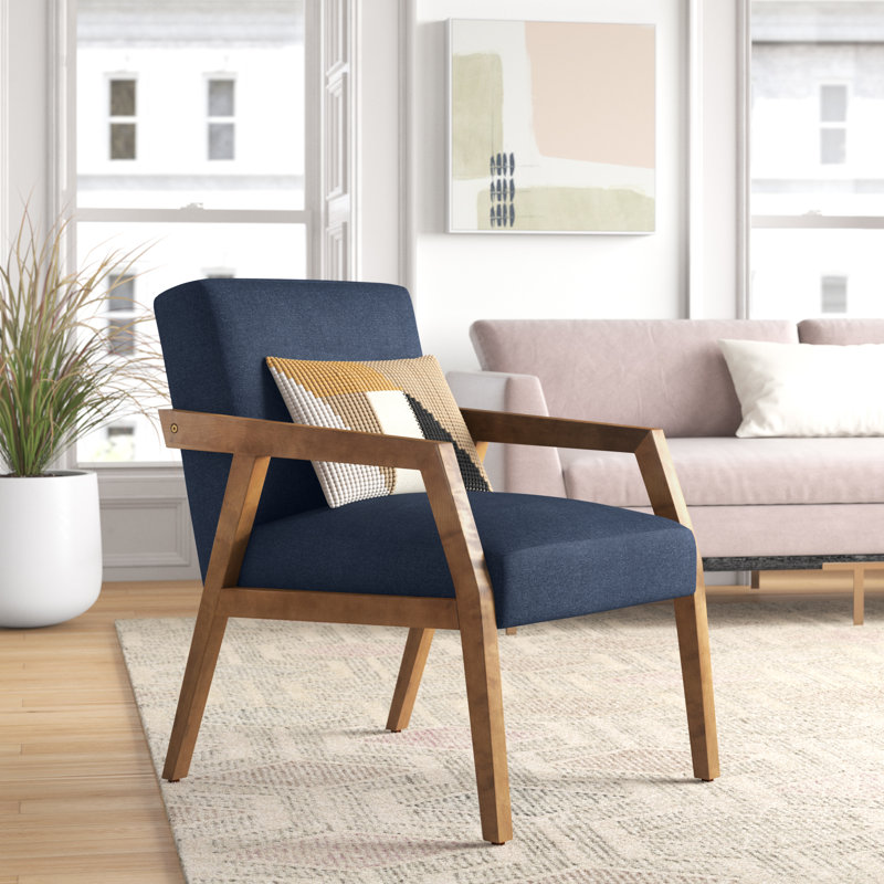 Fauteuil 25 po Parada, Polyester bleu