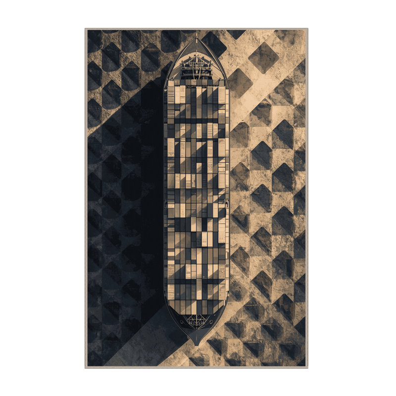 Tapis industriel gris doux et moelleux Edens, 5 x 7