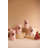  Heart Carved Clay Luminary Set of 4 Cozy Romantic Decor 8" H
