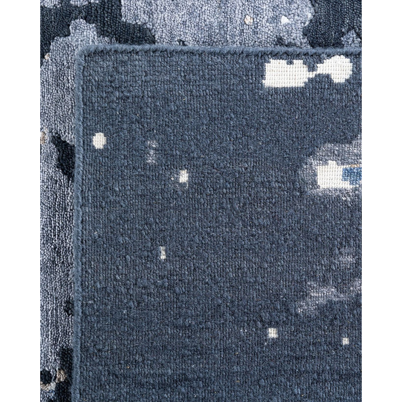 Overdyed One-of-a-Kind 9' 3" X 12' 2" Hand Knotted Area Rug