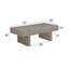 3Pc Table basse de style contemporain 2X Tables de bout Mobilier de salon en bois