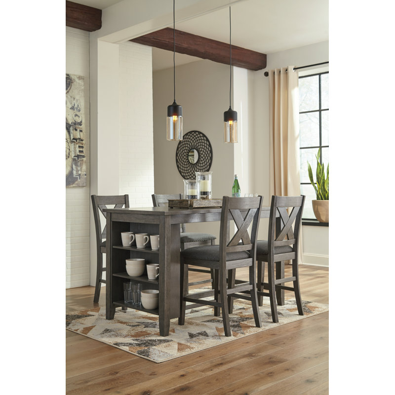 Caitbrook Counter Height Dining Table and 4 Barstools