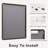 Lunara 1.18" Deep Rounded Corner Rectangular Bathroom Wall Mirror with Premium Tempered Glass & Aluminum Alloy Framed-681254939-681096522