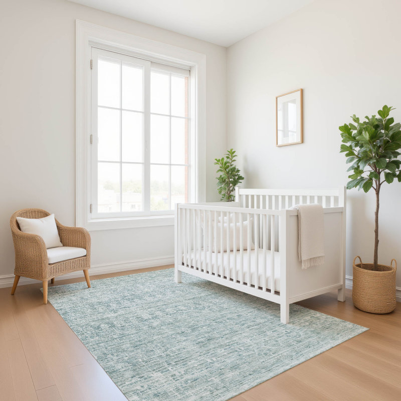 Premium Machine Washable Lubbers AMF1746 Stripe Rug, Rectangle 10' x 14'