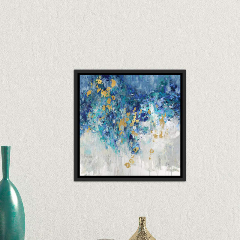 « charmeed ii » par nikki robbins, reproduction d’art, Toile avec cadre noir patiné, H 18 po x l 18 po x P 1,5 po