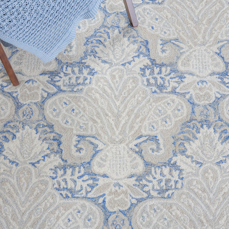 Tapis ikat en laine et en coton touffeté à la main Hitz, Tapis de couloir 2 pi 3 po x 8 pi