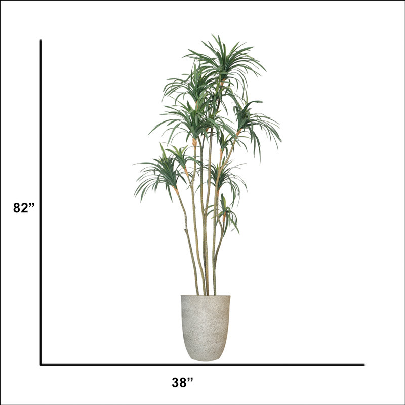 82'' Faux Dragon Tree Tree in Pot