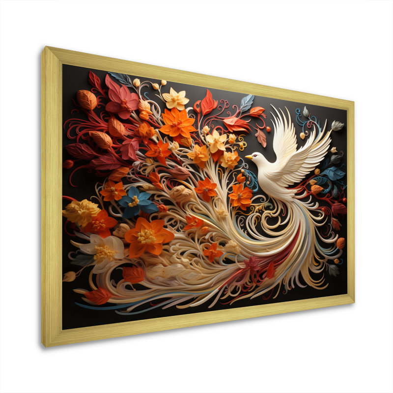 Ivelisse Christianity Pentecost Fire - Christianity, art mural sur toile, H 30 po x l 40 po x P 1,5 po, Cadre doré simple