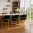 26" Counter Height Bar Stool,Black Velvet Gold Metal Base-1655200442-1648840612