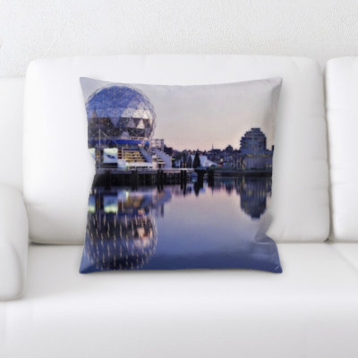 Faux Leather Throw Pillow