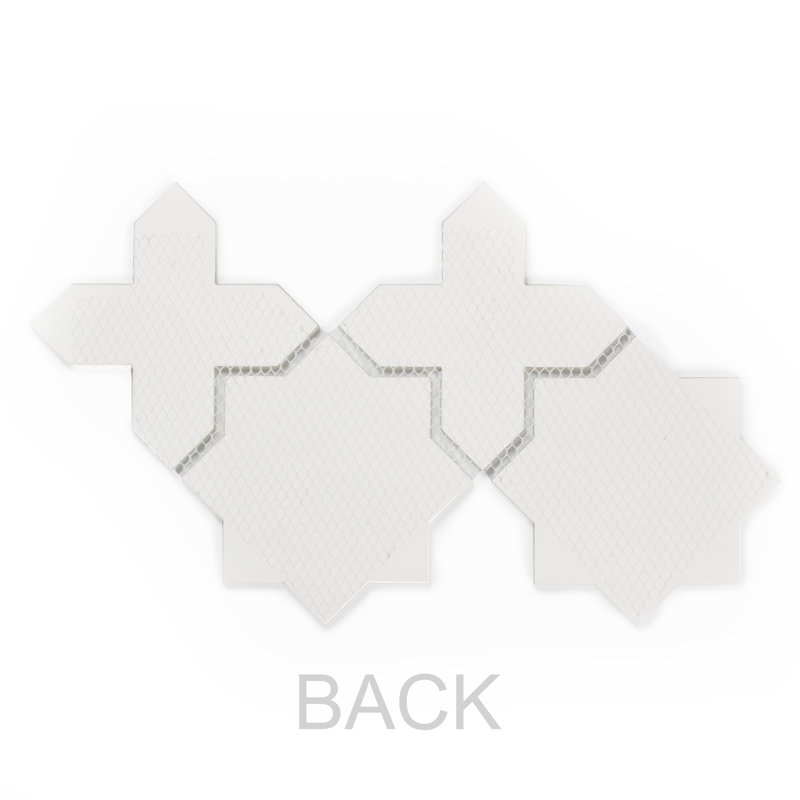 Tuscan Design Celestial Waterjet 9" x 15" Glass Mosaic Tile