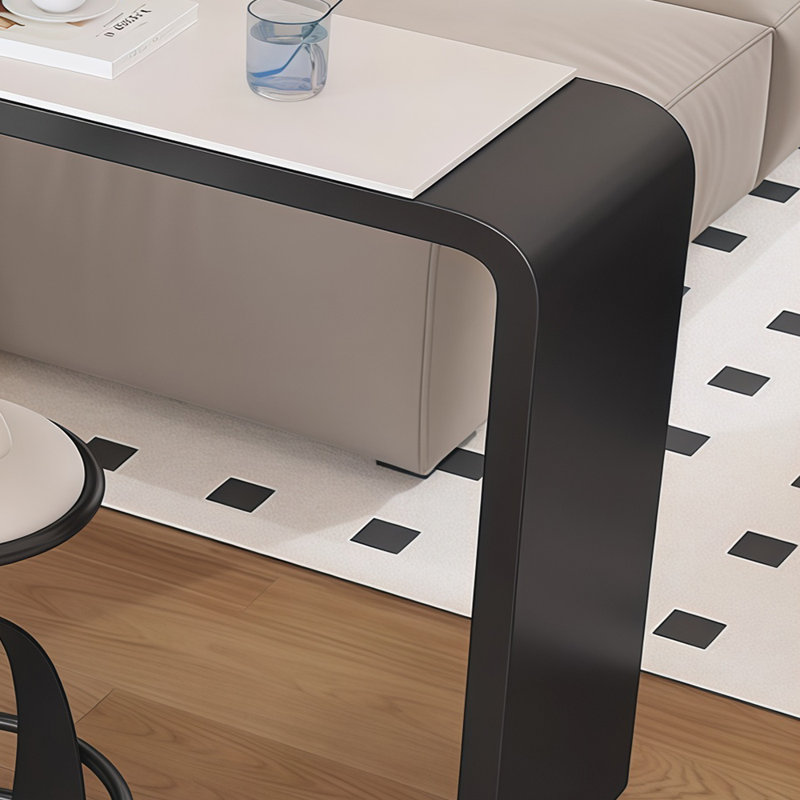 Hecker, H 41,3 po x L 70,8 po x l 15,7 po, Blanc, Noir