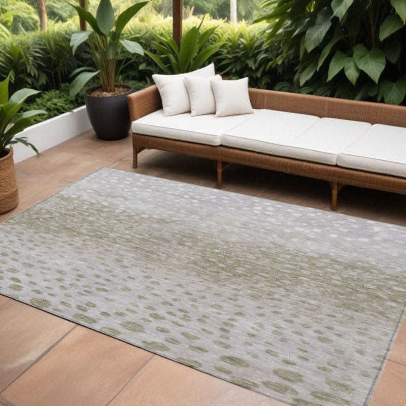 Tapis intérieur lavable abstrait 9 pi x 12 pi HomeRoots