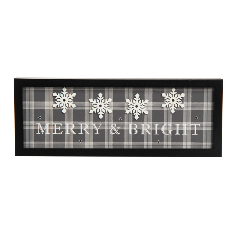 Décoration de Noël en bois 15,75 po