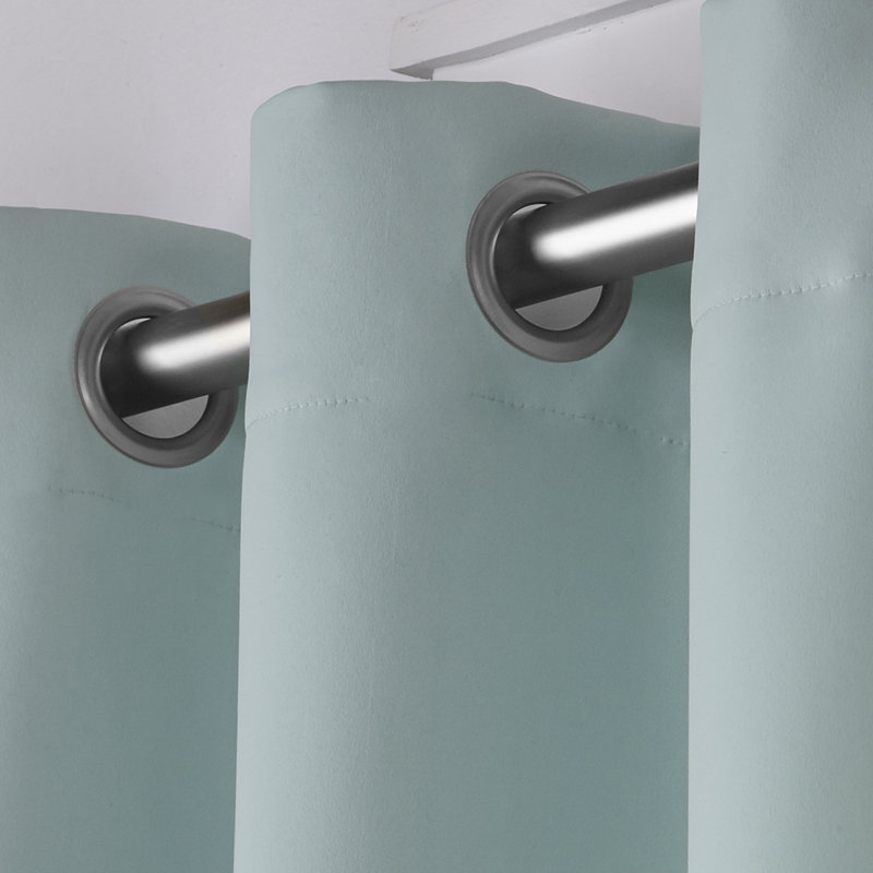 Mcmanus Room Darkening Thermal Grommet Curtain Panels, 52" W x 63" L, Seafoam