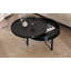 Round Wood Rotating Tray Coffee Table With Storage & Metal Legs-39213184