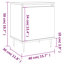 Gaitani 40cm W Iron Bedside Table-1867027042