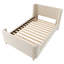 3FT Velvet Upholstered Bed-652684062