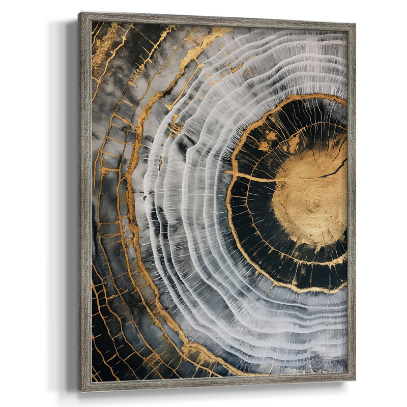 ABSTRACT Series CCXLV III, reproduction encadrée - bois massif, H 15 po x l 12 po