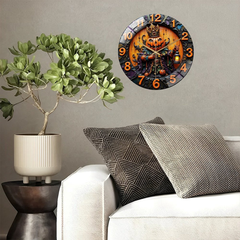 Horloge murale éclatante avec horloge murale moderne en verre 12 po