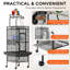 152cm Stainless Steel Floor Bird Cage-2123386689