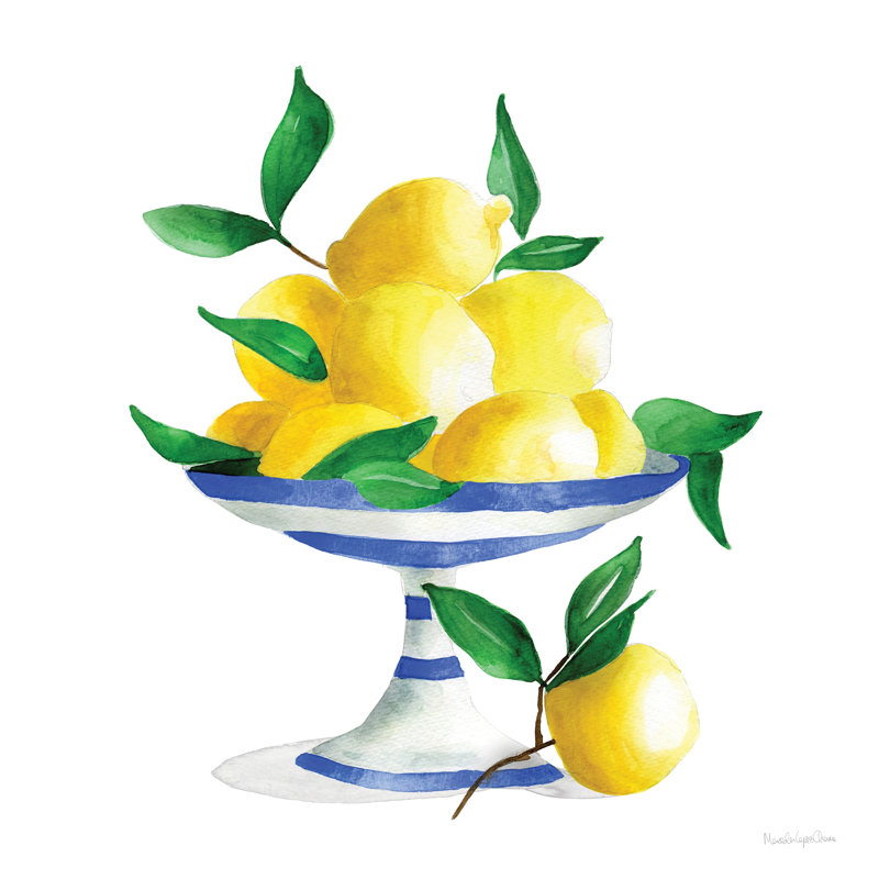 Citrons espagnol II par Mercedes Lopez Charro - reproduction imprimée, H 12 po x l 12 po
