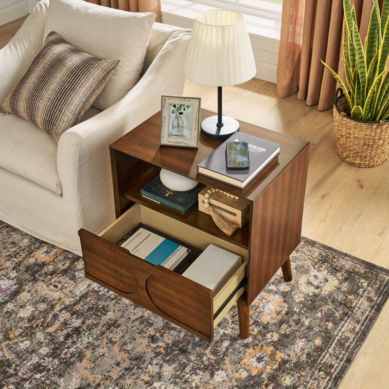 Farmhouse End Table with Open Space