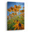«Black Eyed Susans Bask In The Sun» par Rick Berk, art mural en verre acrylique-1424929461