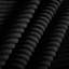 Siège profond 4 places pour un salon confortable - Velours côtelé noir avec coussins