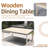 Acacia Wood Rectangular Dining Table – 160Cm Solid Wood Table For Versatile Outdoor Use