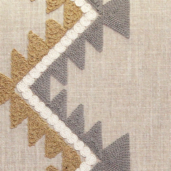 Tulum Chevron Cotton Blend Reversible Throw Pillow, Brown