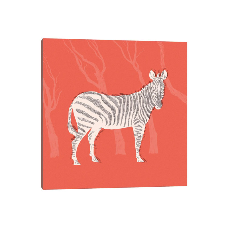 Plains Zebra I 1 Piece Wrapped Canvas Wall Art, 93.98 cm H x 93.98 cm W x 1.91 cm D