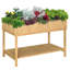 Boîte à fleurs surélevée en bois