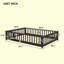 Floor Platform Bed With Fence Guardrails And Door-811018463-812468296