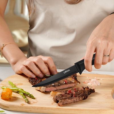 Kitchen Knife Sets, 15 Pieces Knife Sets For Kitchen With Block, Dishwasher Safe Kitchen Knife Set With Built In Sharpener Block, , Non-slip Handle, Black, Steak Knife Set,german Stainless Steel Knife Block Set, Gifts