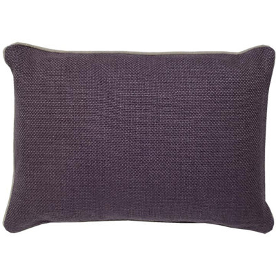 Basket Weave Linen Feather Down Fill Pillow Cover with Insert