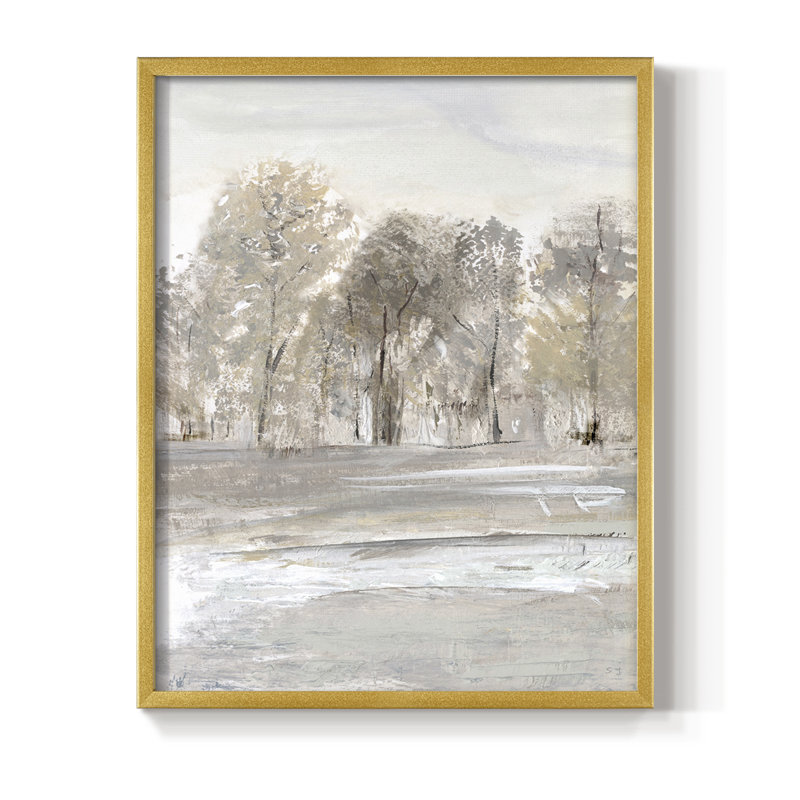 «Meadow's Edge II», reproduction encadrée - bois massif, Or, H 14 po x l 11 po