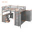 Lit mezzanine double avec tiroirs, bureau et garde-robe gris-1891736345-1891736327