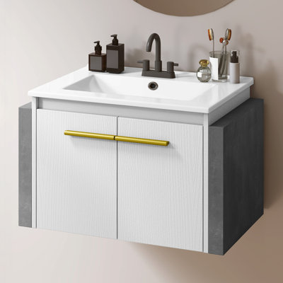  Modern 26.5" Inch Floating Bathroom Vanity