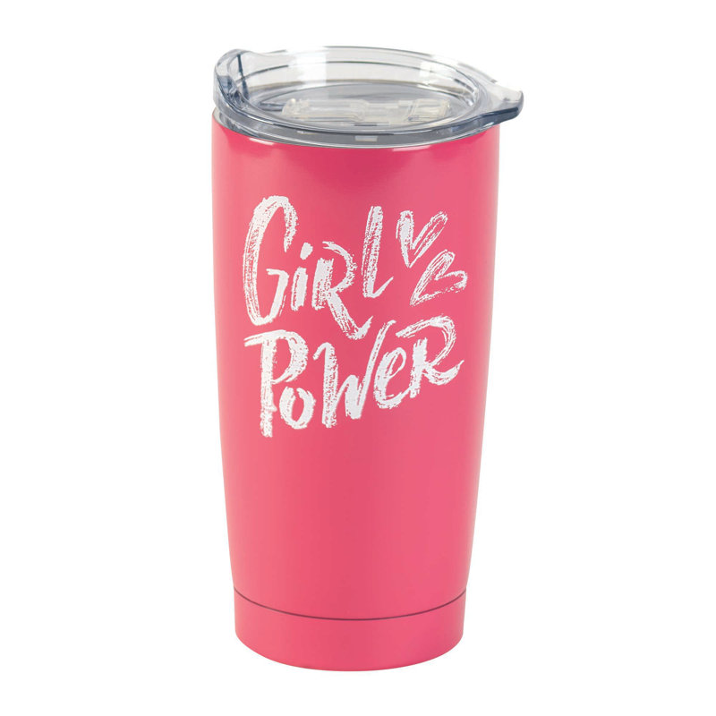 Gobelet de voyage en acier inoxydable à double paroi 20 oz Girl Power