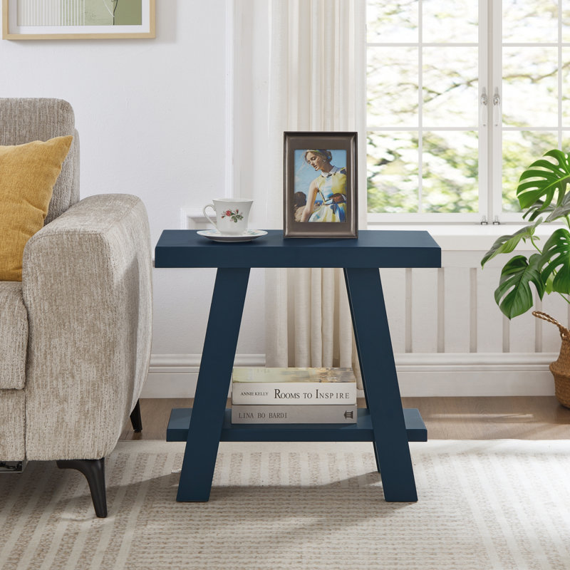 Angeleca End Table, Espresso, 22" H x 23.5" W x 14" D