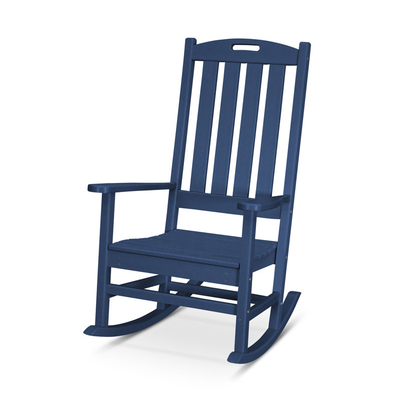 Chaise berçante de véranda POLYWOOD Nautical, Marine