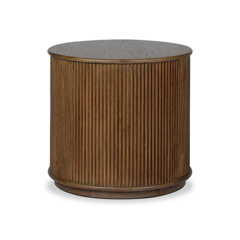Ona End Table-Amber Mindi Veneer, Amber Mindi Veneer