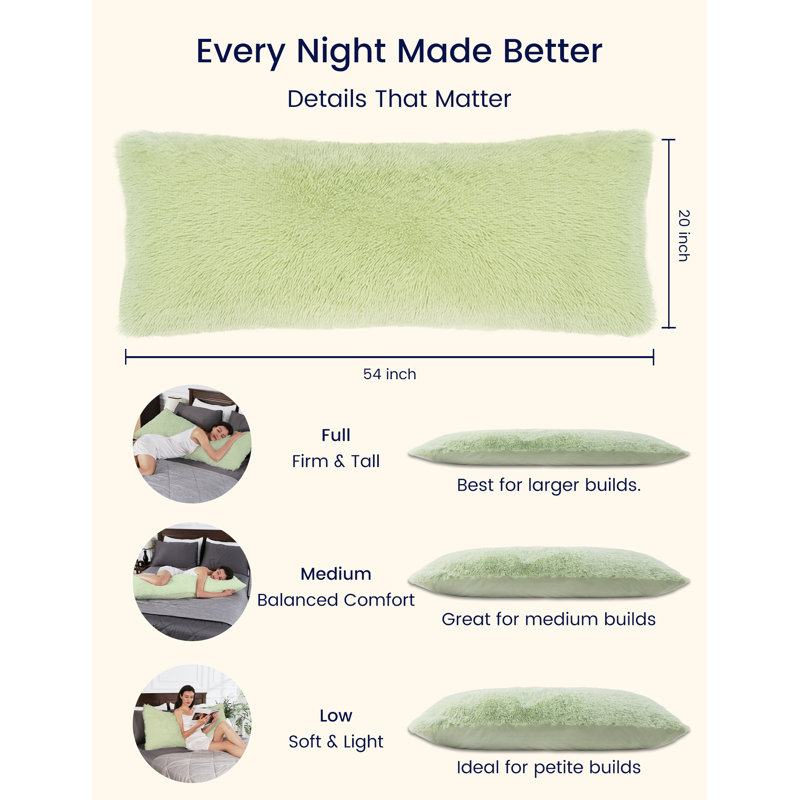Coussin ZonLi Fluffy, Vert