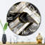 Horloge murale en marbre et granit agate-93380635